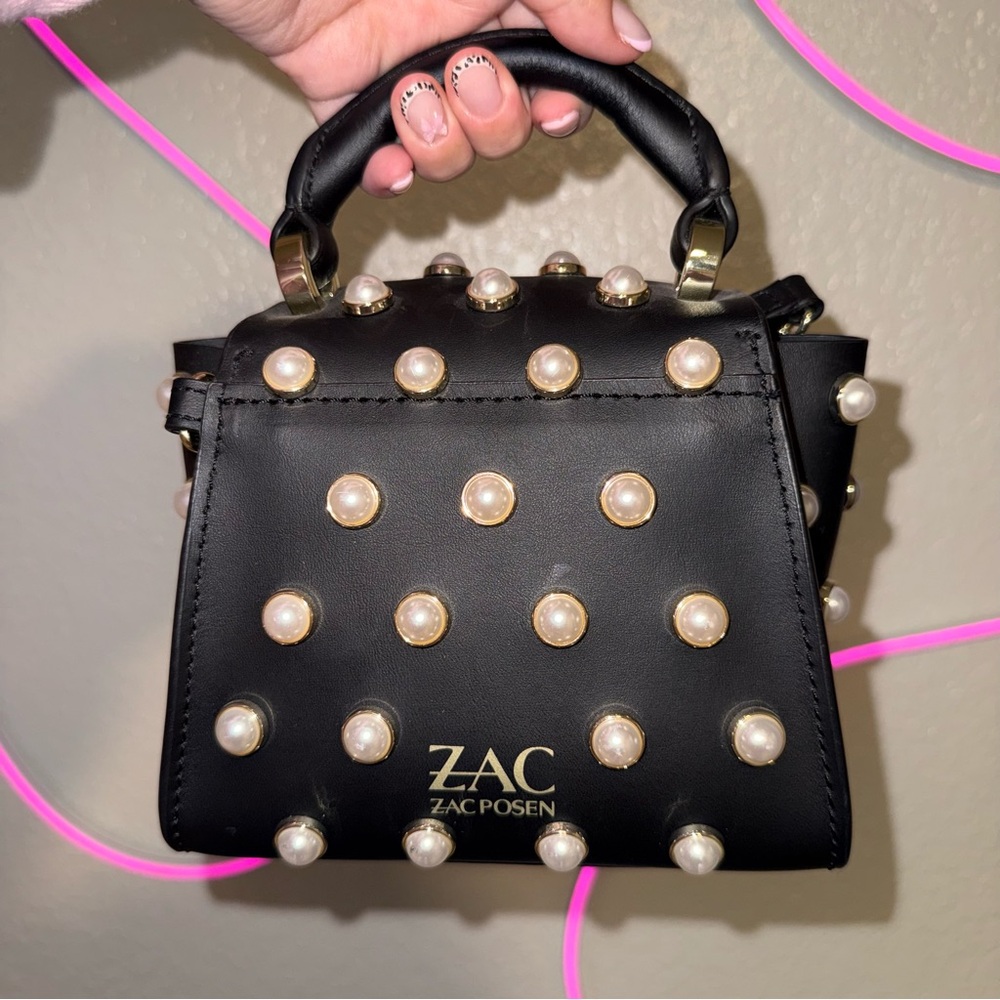 Zac Posen Pearl-Studded Handbag - Picture 3 of 6